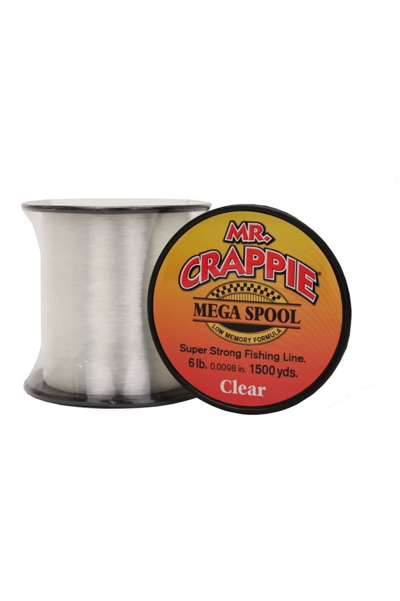 6 Pound Clear Monofilament Fishing Line 1500 Yard Spool