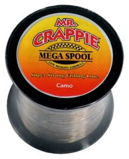 Mr. Crappie 8 Pound Camo Monofilament Fishing Line 1200 Yard Spool