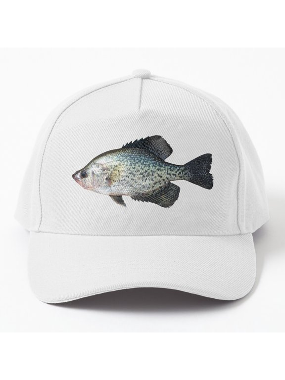 Mr Crappie Baseball Hat, Freshwater Fishing Character Graphic Design, Classic Cap