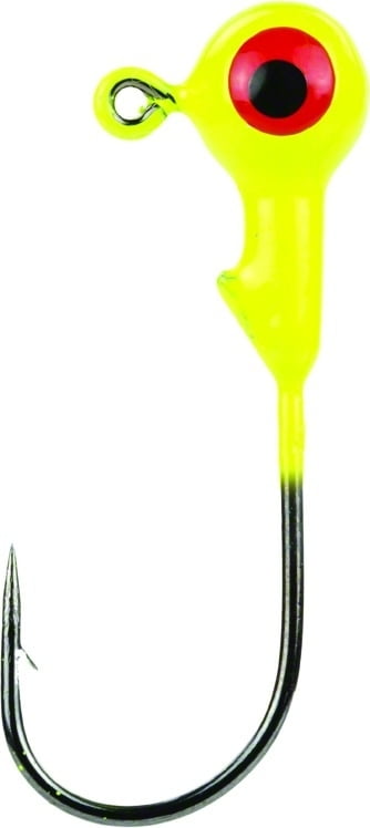 Mr Crappie Jig Heads 1/32 Chartreuse 25pk