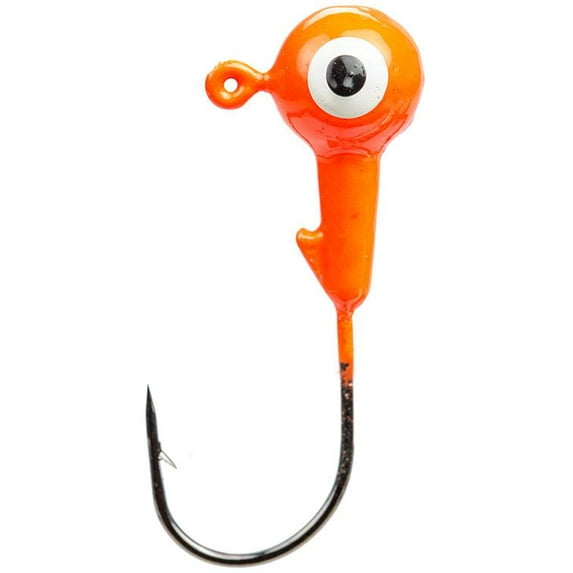 Mr Crappie Jig Heads 1/32 Fluorescent Orange 25pk