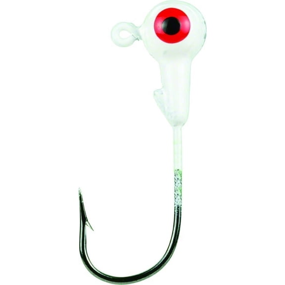 Mr Crappie Jig Heads 1/8 Refrigerator White 25pk