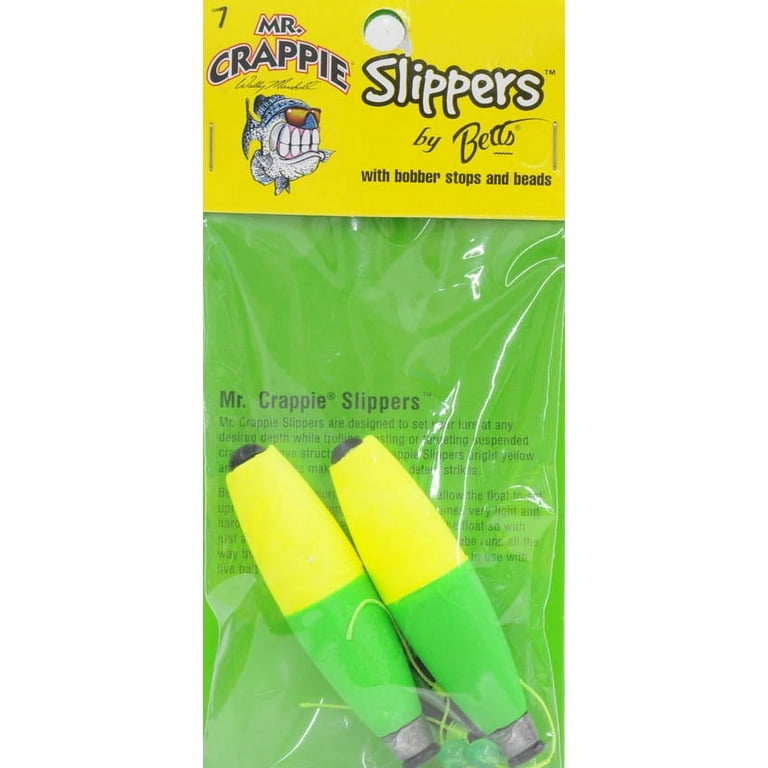 Mr Crappie M2BW-SF-2YG Slippers Cigar Slip Floats 2.5 Weighted