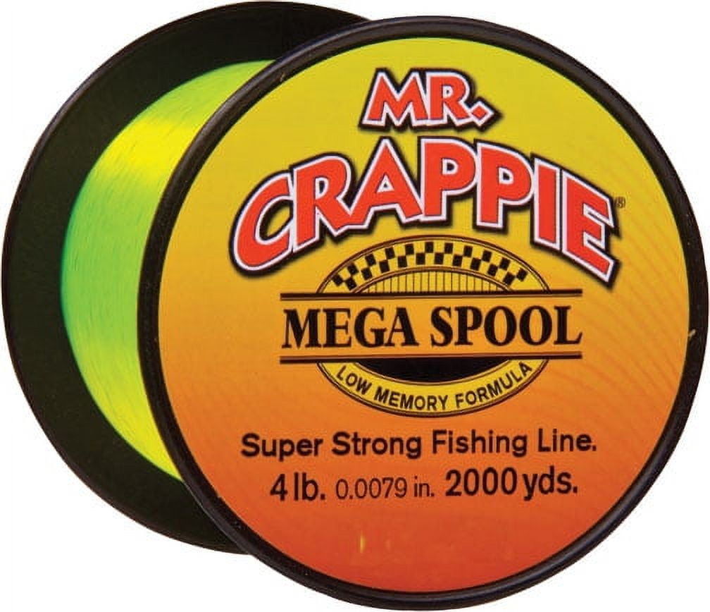 Lew's Mr Crappie Mega Spool Fishing Line 8lb 1200yd Monofilament