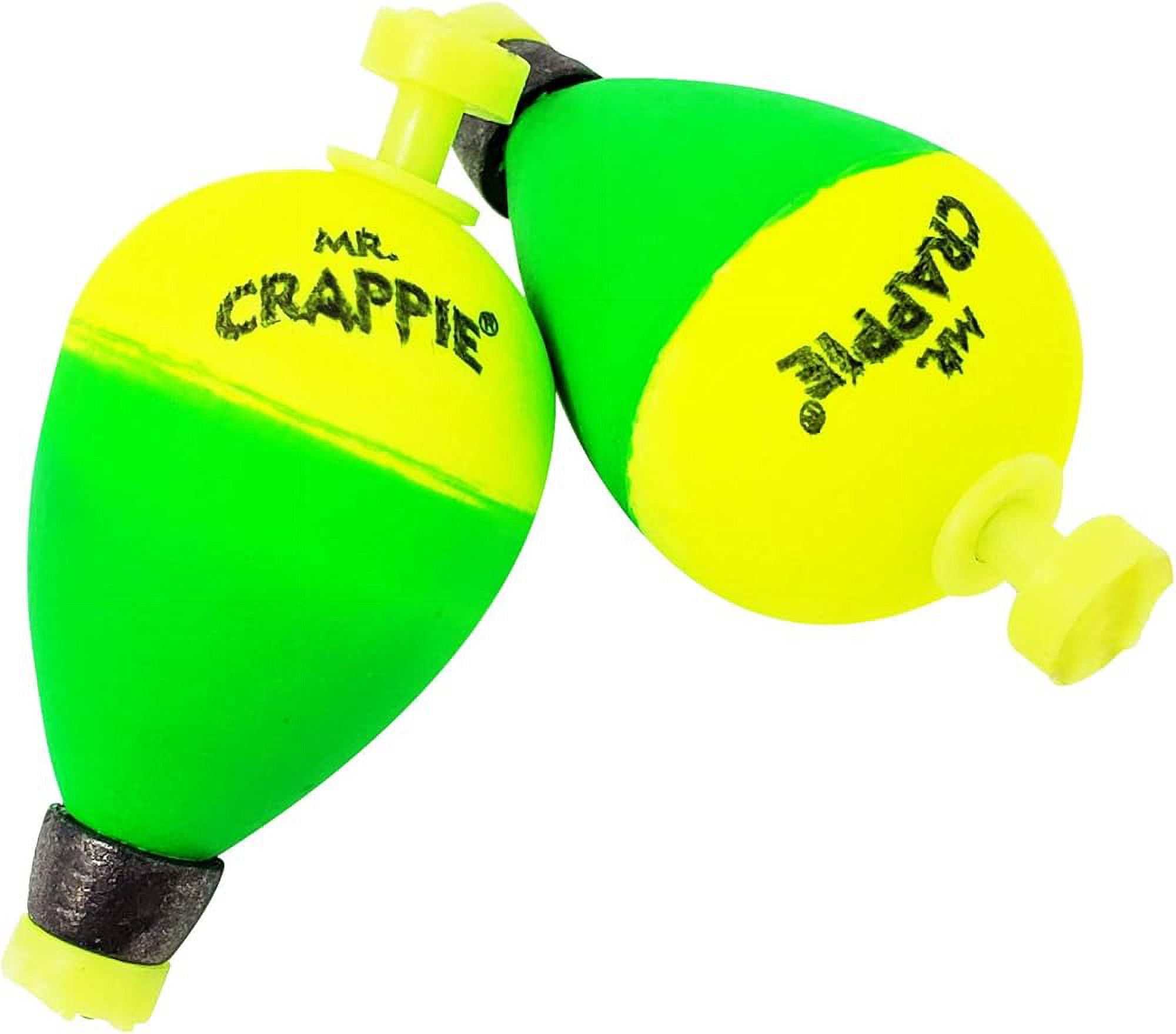 Mr.Crappie Pear Weighted Snap On Fishing Bobber 1 1/2