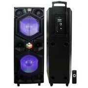 Mr DJ LED Lighting Bluetooth Portable Speaker, Black