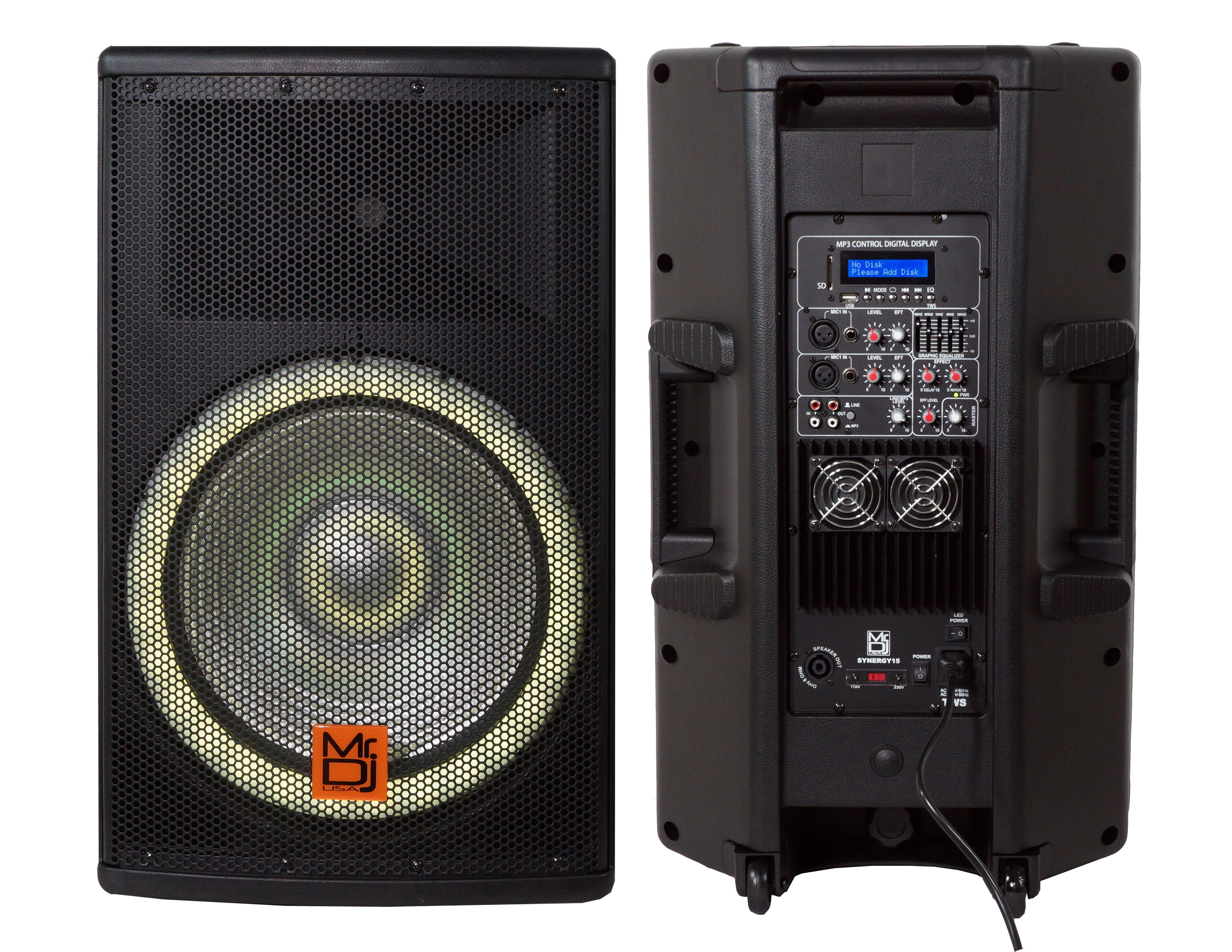 Bluetooth powered sale dj speakers