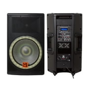 Mr. DJ SYNERGY15 Pro Audio Indoor Outdoor Ultra Powerful DJ Bluetooth 4500W Watts Peak, 15" Inch Woofer, Rollable Trolley Speaker with Built in Media Player, FM Radio Tuner, USB, SD Card