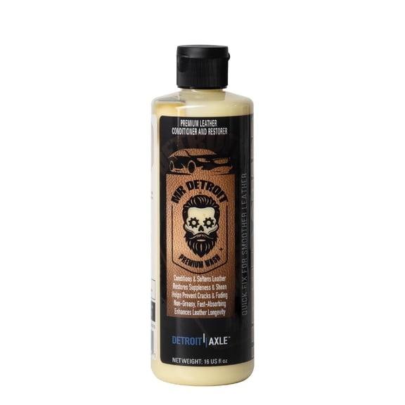 Mr. Detroit - Leather Conditioner & Restorer Non-Greasy Color Revive Luxury Care for Car Interiors, Seats, Furniture & Accessories