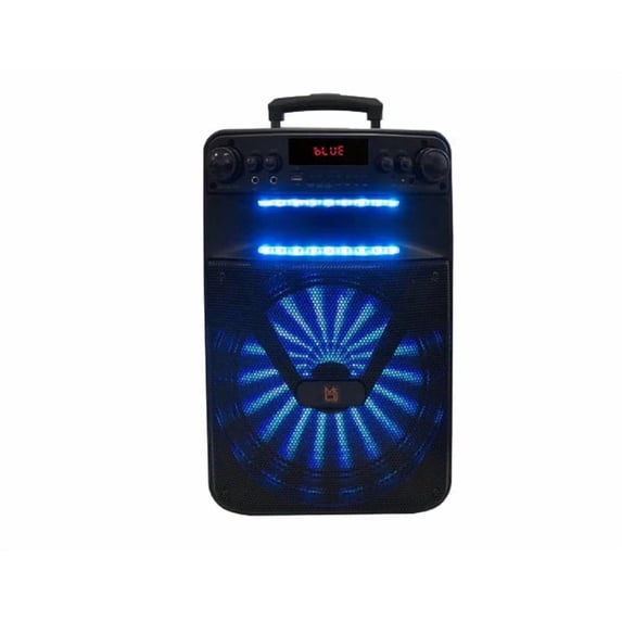 MR DJ 12" Portable Speaker with Bluetooth/Rechargeable Battery and App Control 3000 Watts P.M.P.O