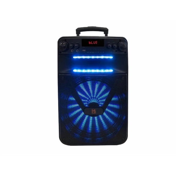MR DJ 12" Portable Speaker with Bluetooth/Rechargeable Battery and App Control 3000 Watts P.M.P.O