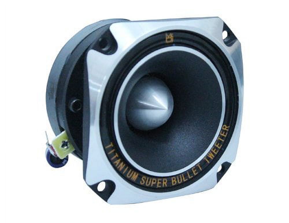 MR DJ Mr. Dj HDT700S 3.5-Inch Titanium Bullet High Compression Tweeter with 10 Ounce Ferrite Magnet (Chrome)