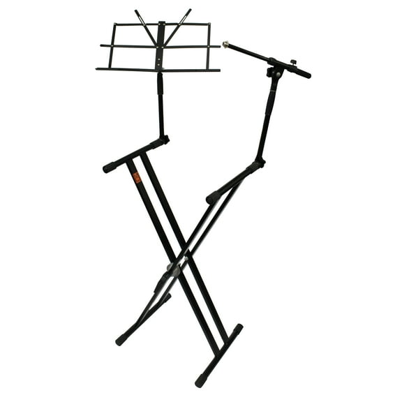 Mr Dj KS700 Key Board Stand with Music Note and Microphone Holder
