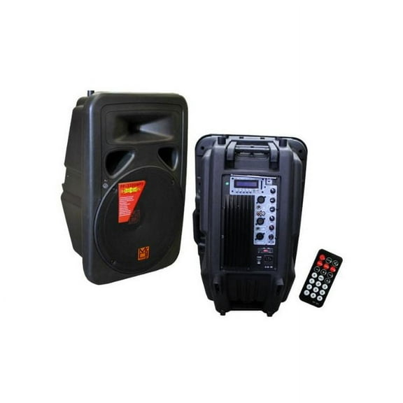 Mr. Dj PP-3500BT 15-Inch 260 Watts Bass Amplifier Cabinet with Max Power Speaker and Built-In Bluetooth