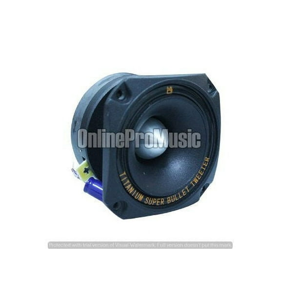 Mr. Dj USA HDT700B 3.5-In Titanium Bullet Tweeter w/ 10 Ounce Ferrite Magnet (Black)