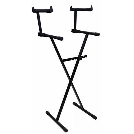 Mr. Dj USA KS550 X Style Pro Dual Music Keyboard Stand Electronic Piano Stand