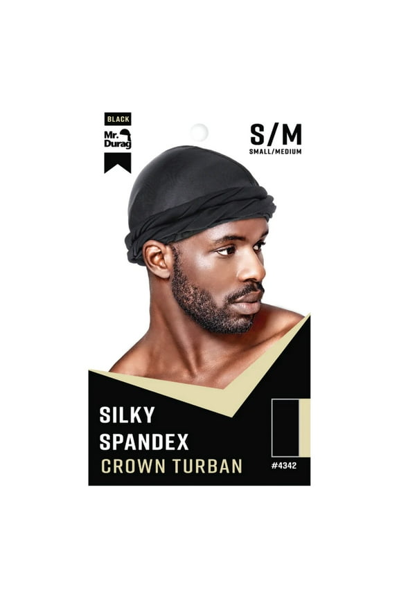 Mr. Durag Silky Spandex Crown Turban - Choose Your Color