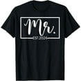 thumbnail image 1 of Mr. Est. 2024 Just Married Wedding Hubby Mr & Mrs Gifts T-Shirt, 1 of 4
