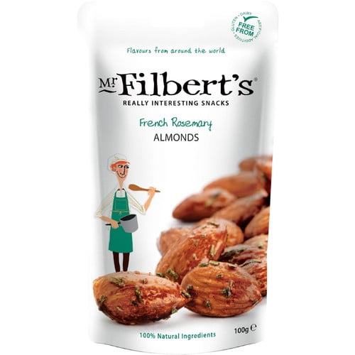 Mr Filbert's French Rosemary Almonds 100g, British Import (Pack of 3)