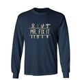 thumbnail image 1 of Mr. Fix It Sarcastic Humor Novelty Men's Long Sleeve Shirts, 1 of 3