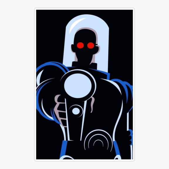 Mr Freeze Classic Villain Art Vinyl Decal Sticker