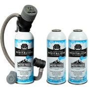 ‎Mr. Freeze Synthetic R134a Refrigerant Freon, Car AC Recharge Kit with Wireless Digital Temperature Sensor, Self-Sealing AC Refrigerant Leak Stop Kit for Car Air Conditioner, 14 Oz (3)
