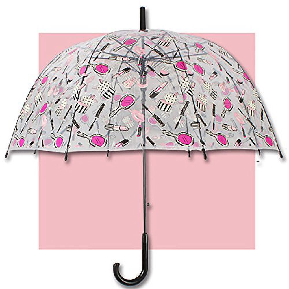 Mr Garden Shatex Clear Bubble Dome Half Automatic Umbrella for Wind and