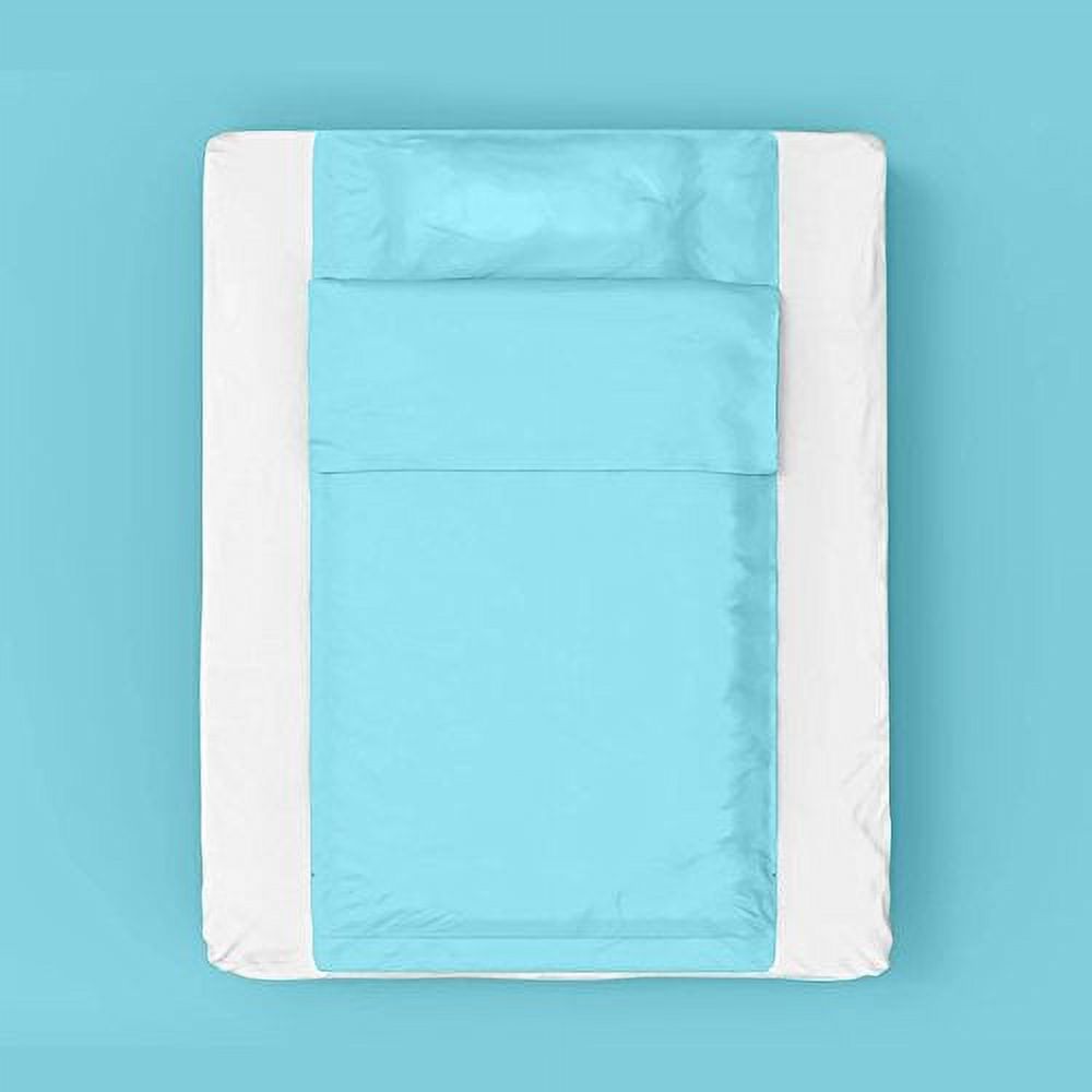 Mr. Garden Sleeping Bag Liner ,Camping and Travel Sheet with Carry Storage Bag for Travel-82.67"x29.52",blue color - image 1 of 3