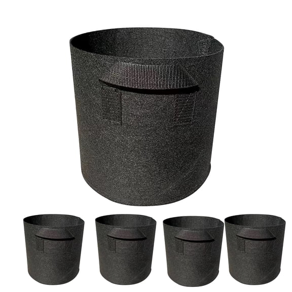 Mr. Garden grow bag,25gal,5 Pack,Black