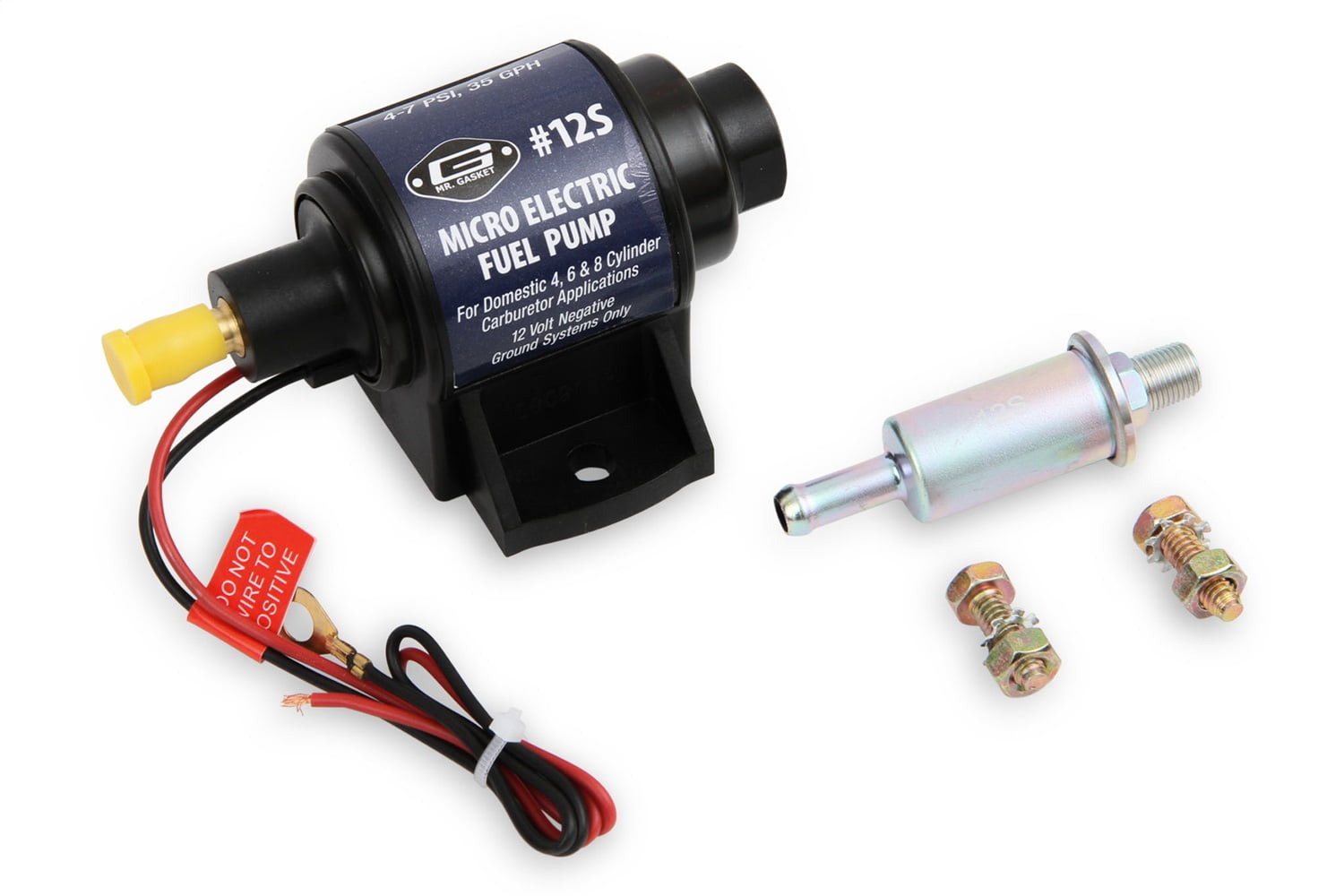 Mr Gasket 12S Electric Fuel Pump Fits select: 1966-1982 FORD