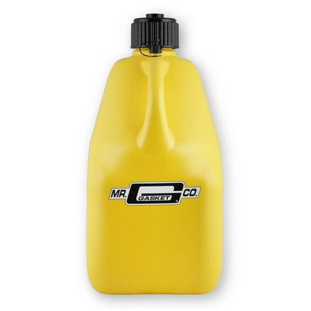 Mr. Gasket 36951G Utility Jug 5 Gal Yellow W/Hose Square