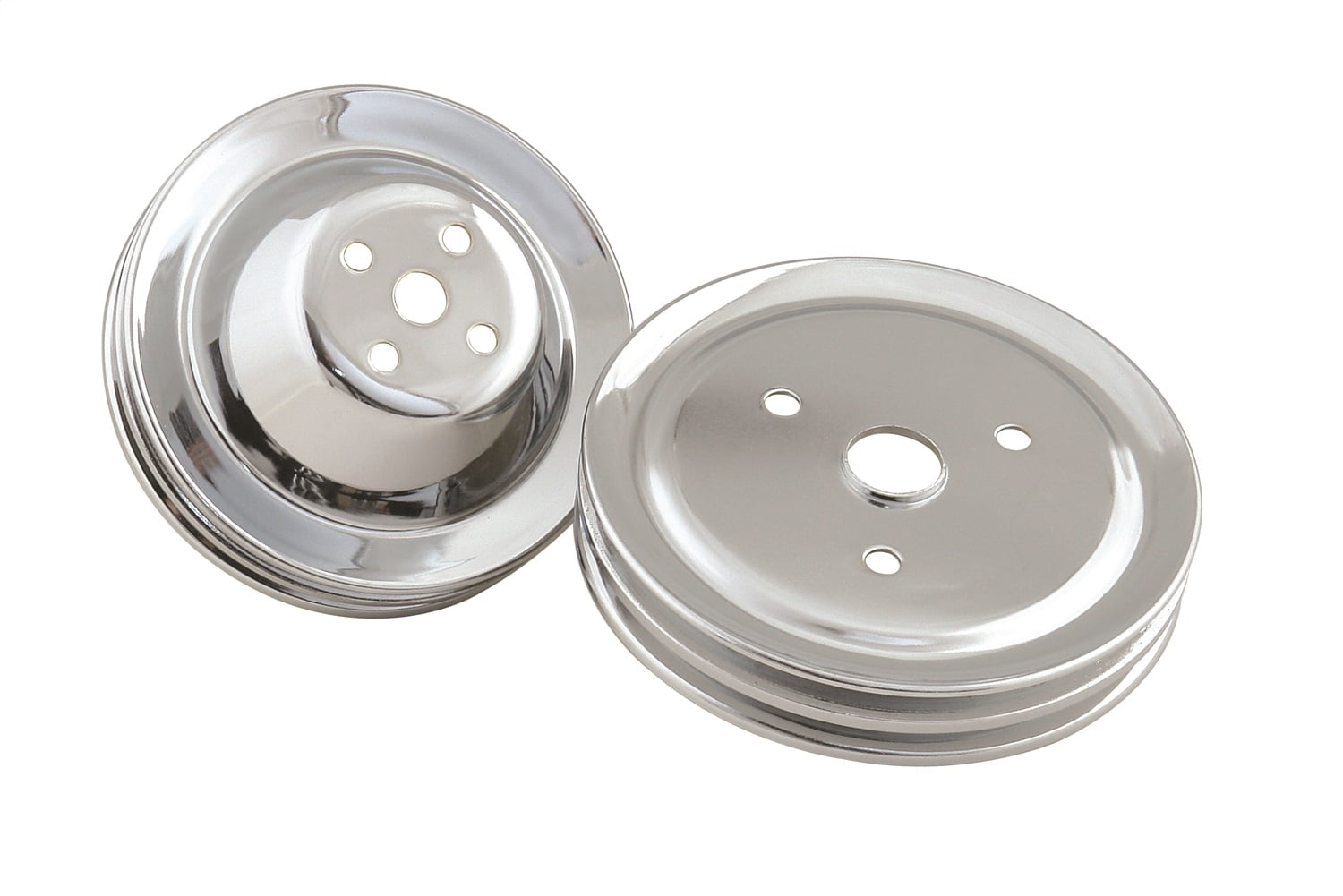Mr Gasket 4961 Chrome Plated Pulley Set Fits select: 1968 CHEVROLET CAMARO, 1968 CHEVROLET CHEVELLE