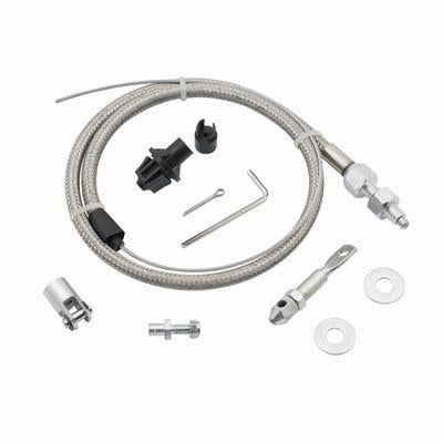 Mr. Gasket 5657, Throttle Cable Kit  - Steel Braided Style Performance