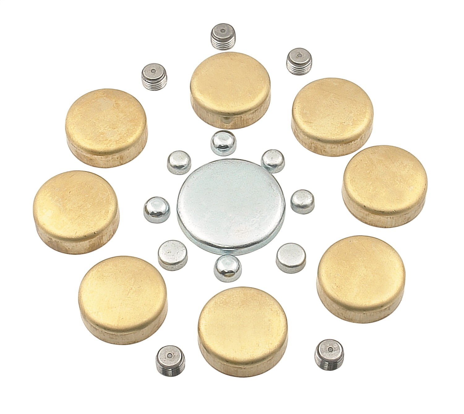 Mr Gasket 6481 Brass Freeze Plug Kit Fits select: 1988-1995 CHEVROLET GMT-400, 1968-1992 CHEVROLET CAMARO