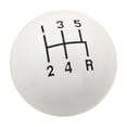 thumbnail image 1 of Mr. Gasket Co. 9619 MRG9619 KNOB 5 SPEED CL WHT 3/8-16 UN, 1 of 3