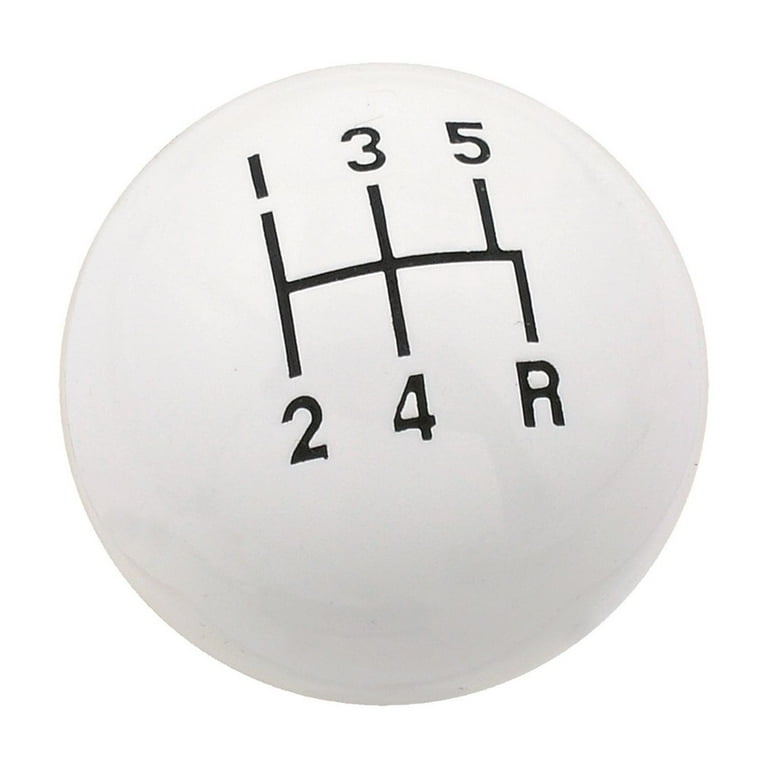 Mr. Gasket Co. 9619 MRG9619 KNOB 5 SPEED CL WHT 3/8-16 UN