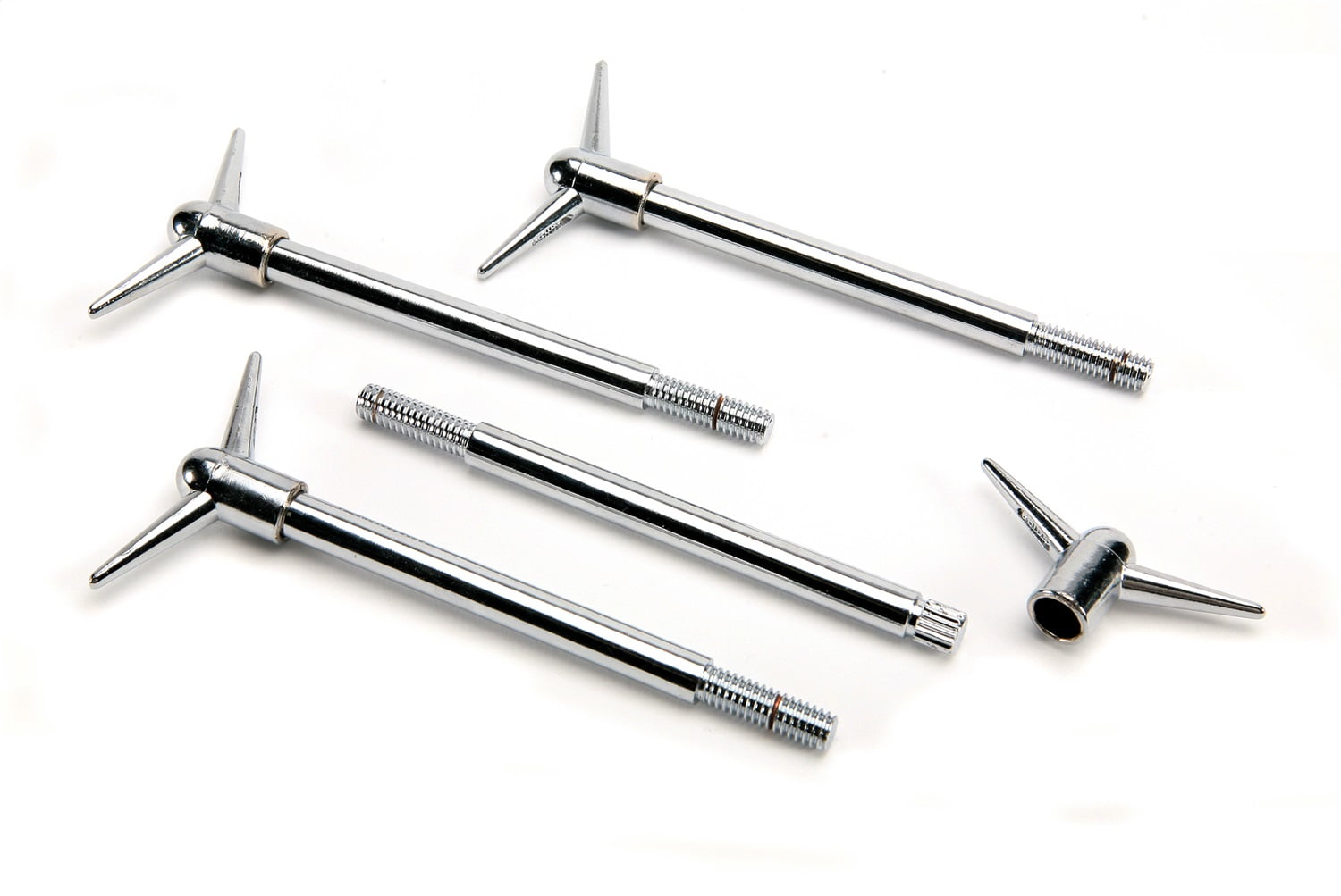 Mr Gasket 9829 Chrome Valve Cover Wing Bolts Fits select: 1966-1969 FORD F100, 1968-1971 PONTIAC GTO