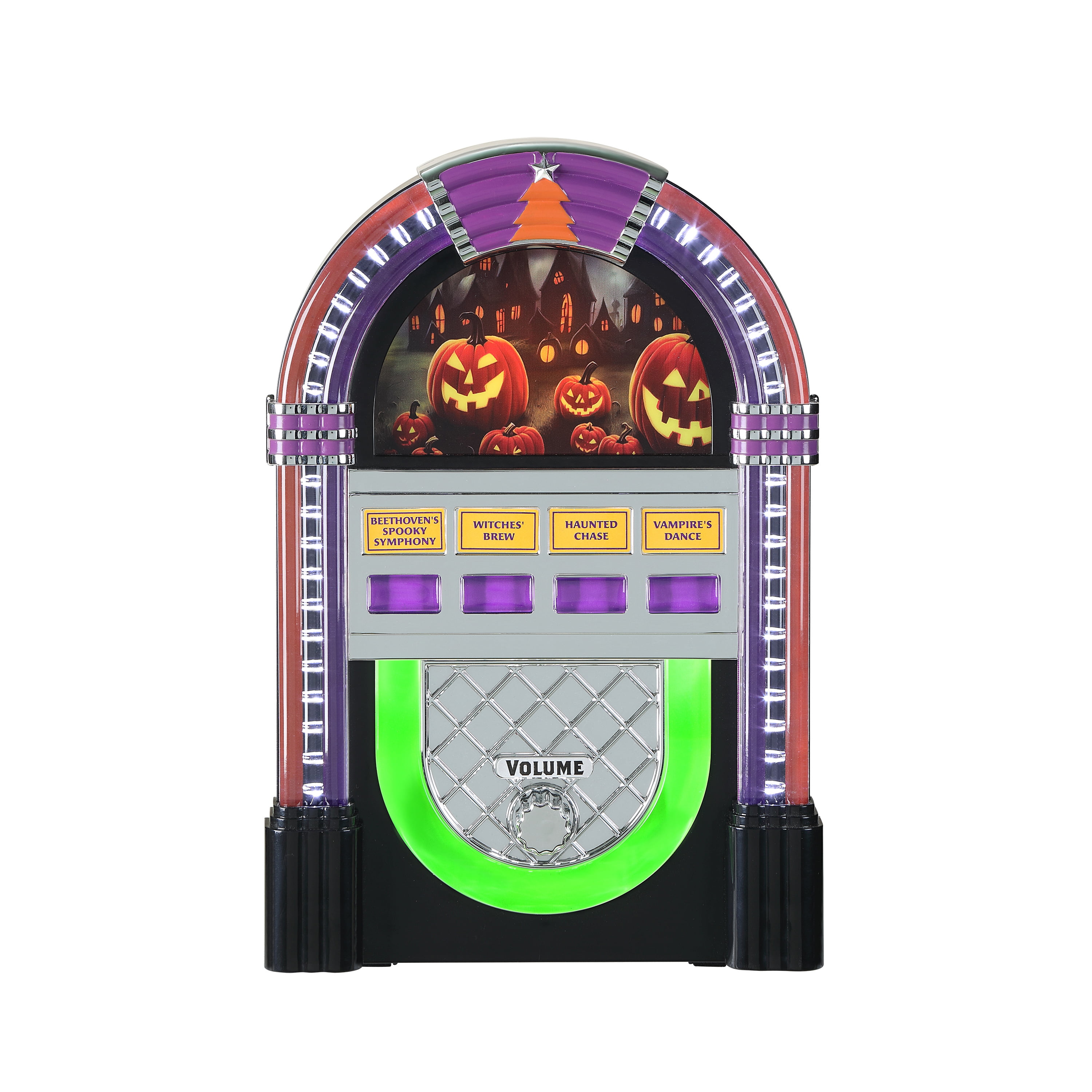 ミュージック ENGLISH JUKE BOX Mr. Halloween Decorative Retro Jukebox, 9 Inch - Walmart.com