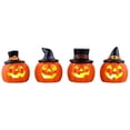 thumbnail image 1 of Mr. Halloween Set of 4 Mini Ceramic Jack-O-Lanterns, 1 of 8