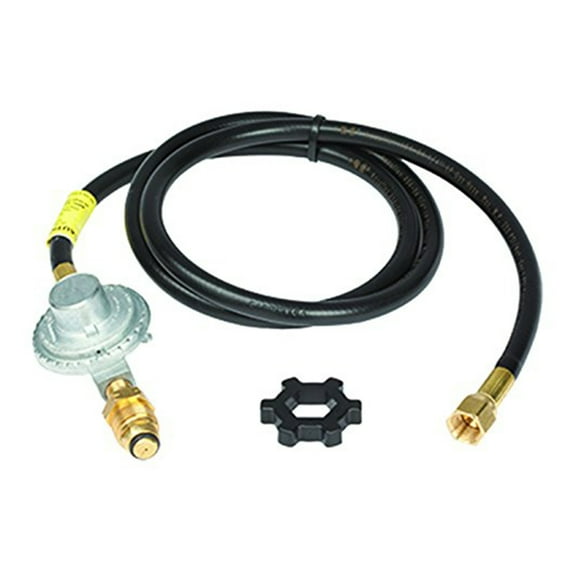 Mr. Heater 12-Feet Hose Regulator Assembly with Restricted Flow Soft Nose P.O.L.