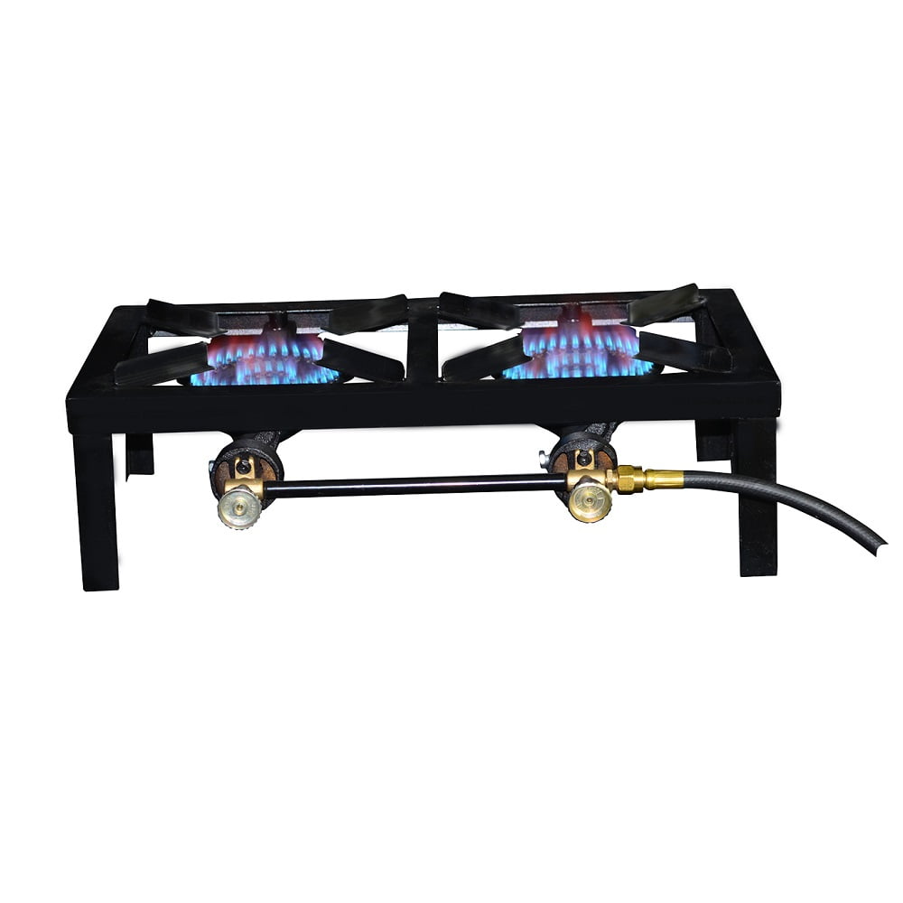 Mr. Heater 30,000 BTU Double Burner Iron Propane Outdoor Camping Cooking Stove
