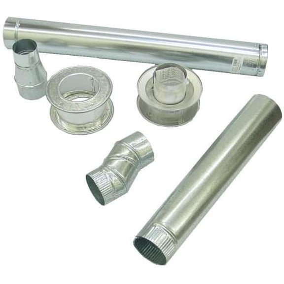 Mr. Heater Big Maxx Horizontal Vent Kit - 4 Inch, Silver