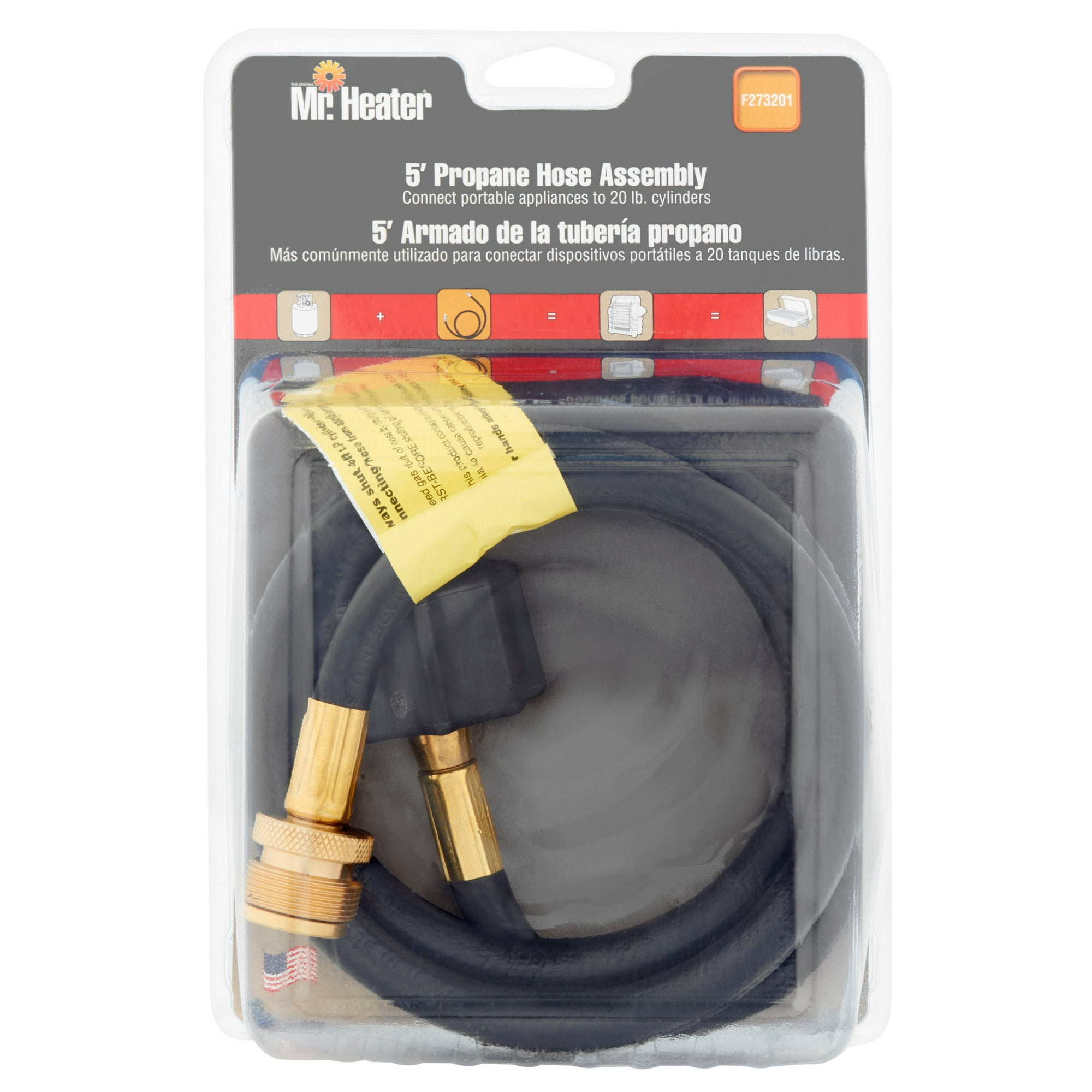 Mr. Heater 5 ft Propane Hose Assembly with Appliance End Fitting -  Walmart.com