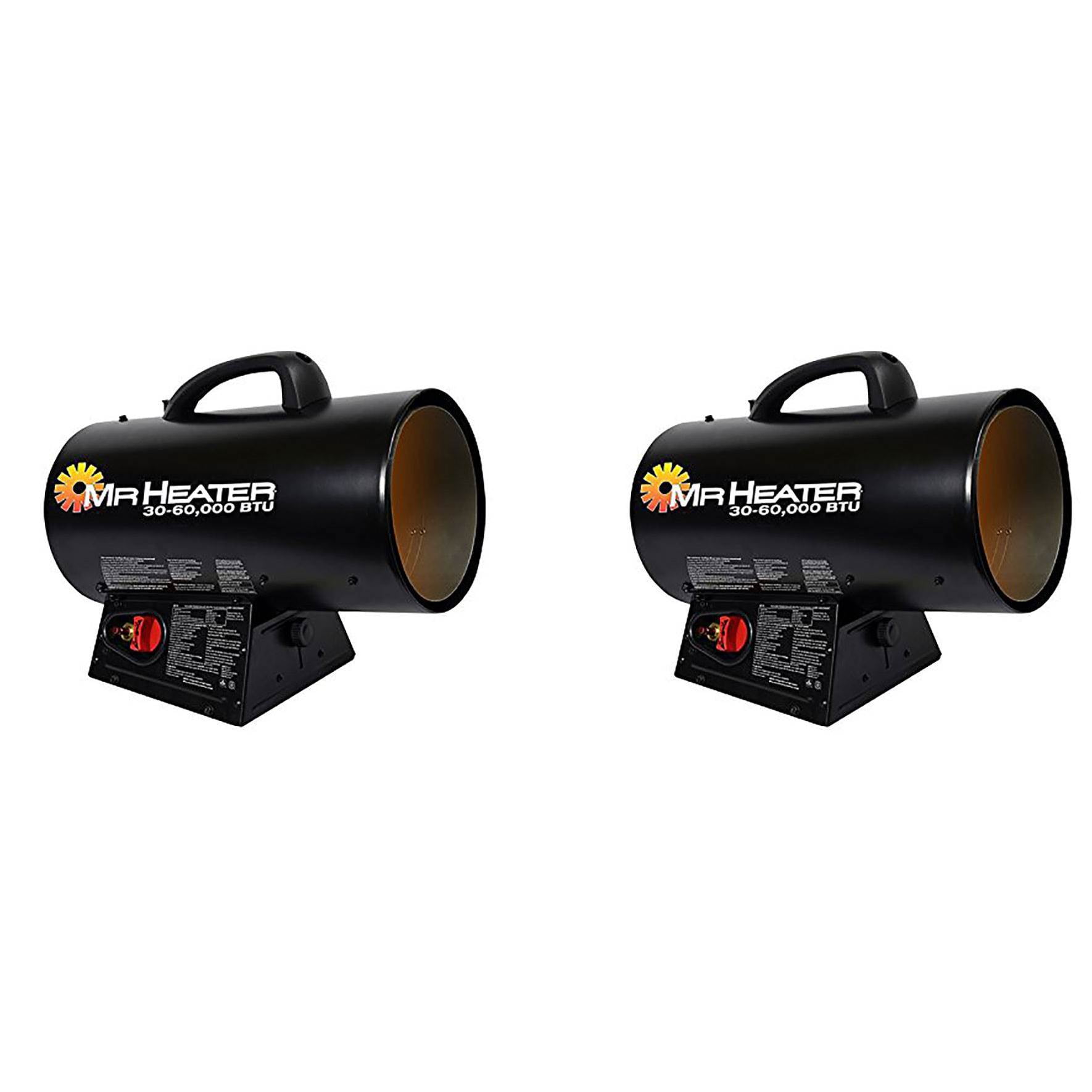 Mr. Heater 60,000 BTU Forced Air Propane Jobsite Construction Heater (2  Pack) - Walmart.com