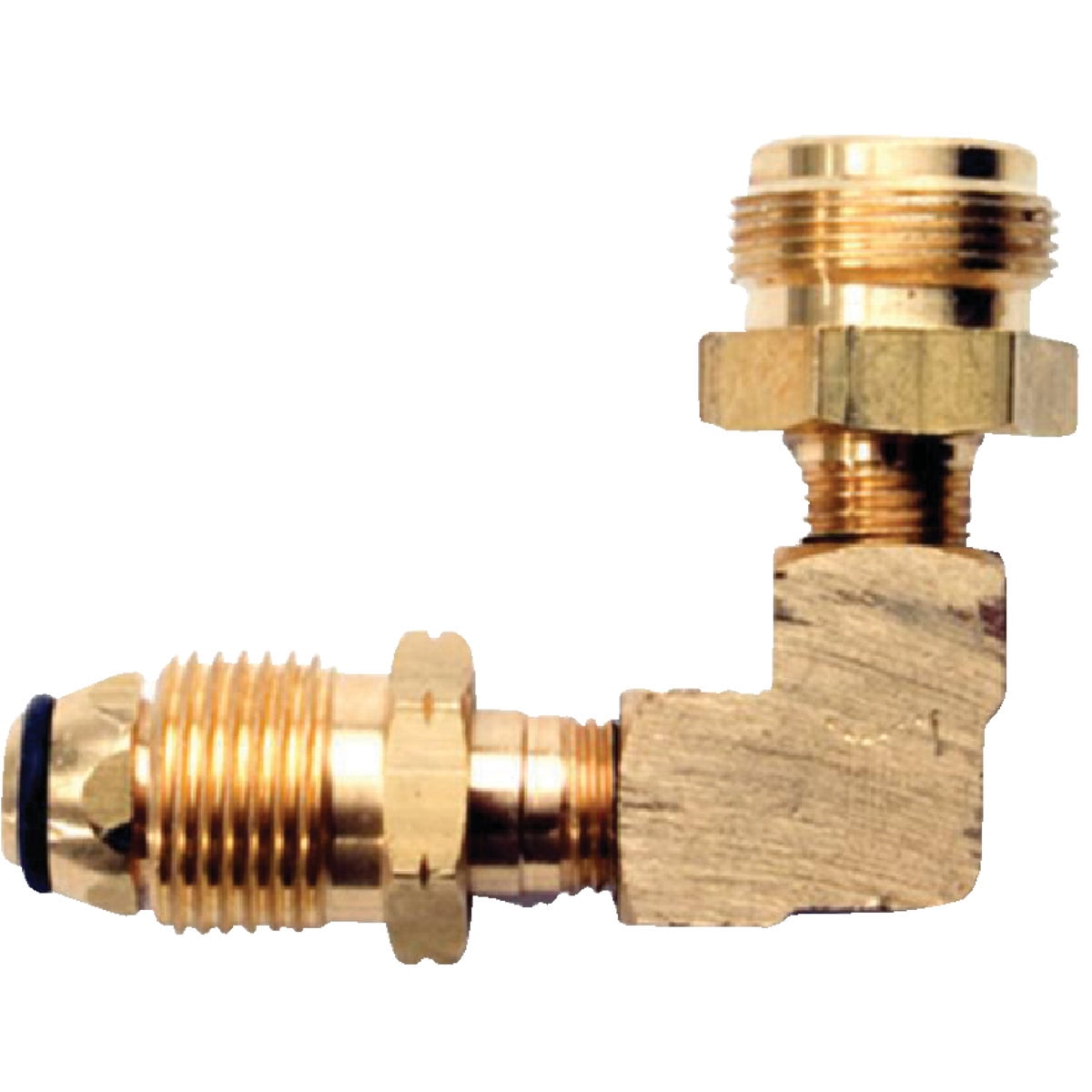 Mr. Heater 90 Degree Elbow Fitting, 1 in x 20 Male, Brass Pipe Fitting & Coupler Type Gas Connector