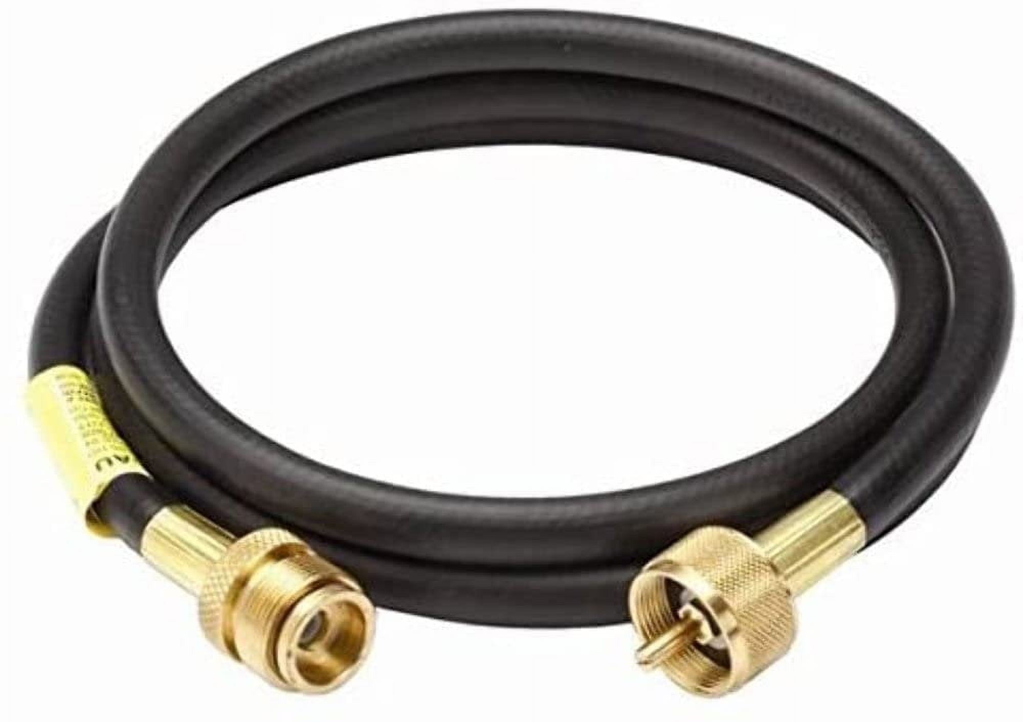 5 ft Black Brass and Plastic Propane Hose Assembly