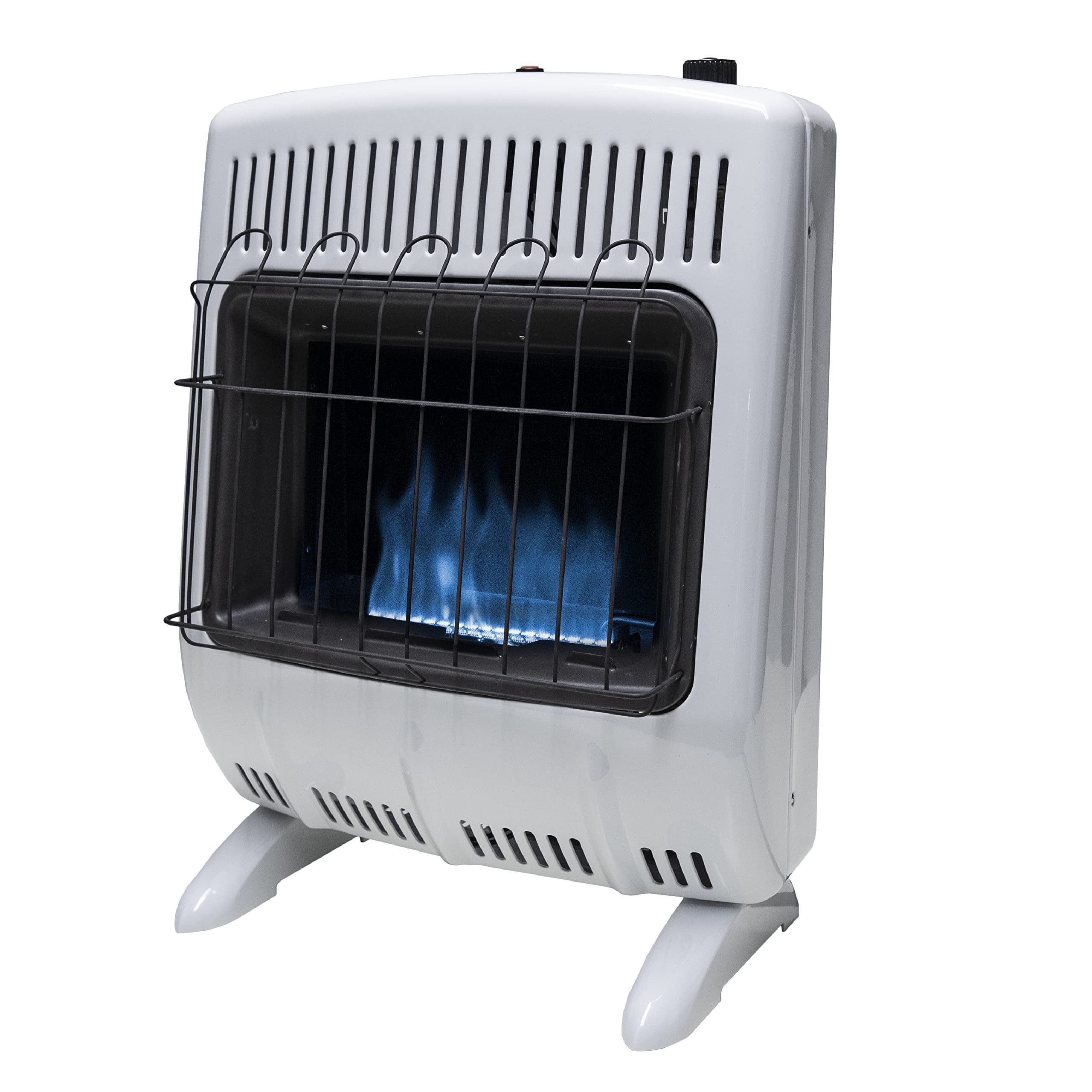 White and Black Propane Convection Heater with Thermostat
