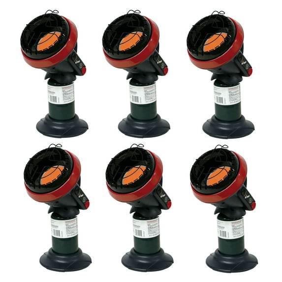 Mr. Heater F215100 Portable Little Buddy Propane Heater (6-Pack)