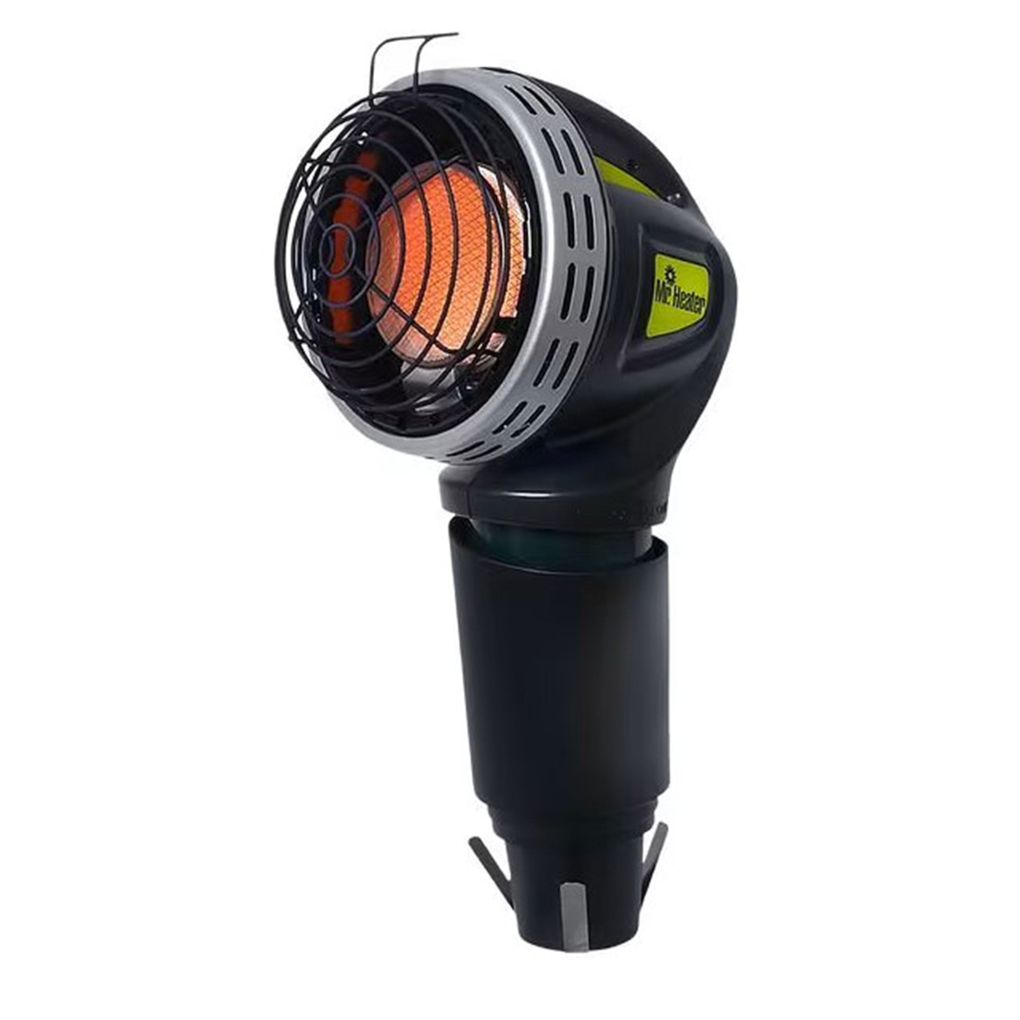 Black and Silver Portable Propane Golf Cart Heater