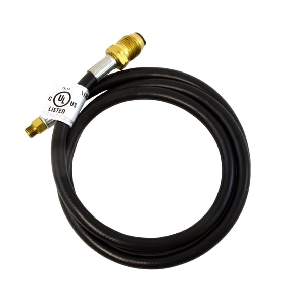 Mr. Heater 12' Propane Hose Assembly Excess Flow Soft Nose POL x 1/4in Inverted Male Flare